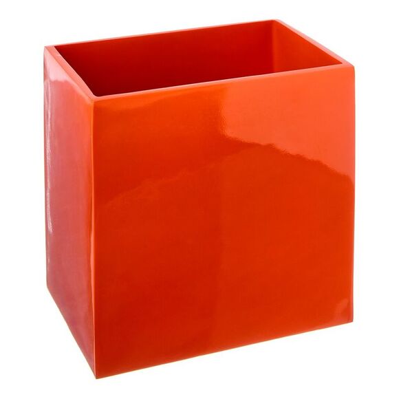 Jonathan Adler Lacquer Wastebasket, Orange - Picture 1 of 1